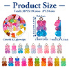  38Pcs 19 Colors Gradient Color Resin Pendants RESI-TA0001-87-4