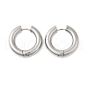 Tarnish Resistant 202 Stainless Steel Huggie Hoop Earrings EJEW-O087-08P-P-1