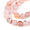 Natural Cherry Blossom Agate Beads Strands G-K310-C07-6mm-4