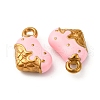 304 Stainless Steel Enamel Charms STAS-Q363-12C-G-2