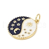 Brass Micro Pave Cubic Zirconia Pendants KK-U058-18G-2