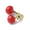 Brass Enamel Pendants KK-P290-12G-02-2