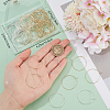 Beebeecraft 100Pcs 2 Colors 316 Surgical Stainless Steel Wine Glass Charms Rings STAS-BBC0005-95C-3