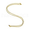 Brass Cable Chain Necklaces Making MAK-E662-19G-4