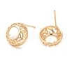 Brass Stud Earrings KK-K333-43G-2