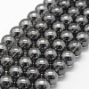 Electroplated Natural Quartz Crystal Beads Strands G-K285-07-6mm-01-1