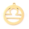 304 Stainless Steel Pendants STAS-O142-70G-F-2