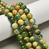 Dyed Natural Agate Beads Strands G-G203-09G-10mm-1