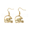 Vacuum Plating 304 Stainless Steel Dangle Earrings EJEW-A023-02G-1