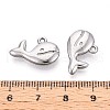304 Stainless Steel Pendants STAS-T065-22P-3