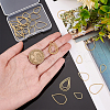 Unicraftale 30Pcs 3 Style 201 Stainless Steel Linking Rings STAS-UN0048-12-4