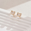 Stainless Steel Dangle Stud Earrings BY9223-3-2