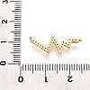 Brass Micro Pave Cubic Zirconia Pendants KK-N263-35G-3