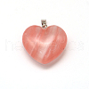 Heart Natural & Synthetic Mixed Stone Pendants G-Q355-M-5