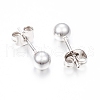 304 Stainless Steel Stud Earrings EJEW-F155-01S-B-2