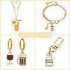 45pcs 9 styles Alloy Enamel Pendants ENAM-CJ0003-80-5