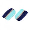 Opaque Resin & Wood Pendants RESI-T057-65A-2