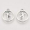 Tibetan Style Alloy Pendants TIBEP-T009-31AS-RS-2