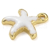 Rack Plating Brass Enamel Pendants KK-G515-06G-3