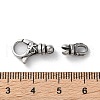 316 Stainless Steel Lobster Claw Clasps Sets STAS-D303-10AS-01-3