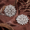 AHADERMAKER 2Pcs Crystal Rhinestone Flower Brooch Pins JEWB-GA0001-25-5
