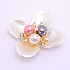 ABS Imitation Pearl Cabochons Accessories FIND-TAC0001-14A-1