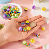 30Pcs 5 Colors Opaque Acrylic Beads MACR-TA0001-46-6