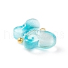 Transparent Glass Charms PALLOY-JF01734-5