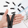 Nylon Closed-end Zipper and Zinc Alloy Zipper Sliders Zipper Head DIY-BC0011-64-3