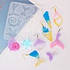 Shell/Starfish/Fishtail Ocean Theme DIY Pendant Silhouette Silicone Molds DIY-G102-01A-1