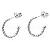 316 Surgical Stainless Steel Stud Earrings EJEW-N097-077P-3