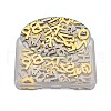 Yilisi 304 Stainless Steel Alphabet Letter Charms STAS-YS0001-03-14