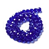 Electroplate Transparent Glass Beads Strands EGLA-A035-T8mm-A06-2