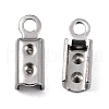 Tarnish Resistant 304 Stainless Steel Folding Crimp Ends X-STAS-R065-36-2