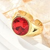 Brass Adjustable Open Cuff Rings RJEW-C131-04G-3