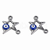 304 Stainless Steel Enamel Connector Charms STAS-N087-62-03P-2