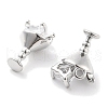 Brass Glass Charms KK-M102-32P-2