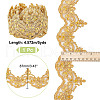 AHADERMAKER 5 Yards Polyester Lace Ribbon OCOR-GA0001-94-2