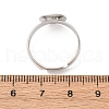 Adjustable Brass Pad Ring Base Findings KK-K110-01P-NR-4