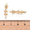 Brass Micro Pave Cubic Zirconia Pendants KK-N263-57G-3
