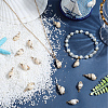 SUNNYCLUE 30Pcs Electroplated Spiral Shell Pendants SSHEL-SC0001-29B-4