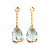 Brass with Cubic Zirconia Pendants KK-Z035-01E-1