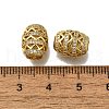 Brass Micro Pave Clear Cubic Zirconia Beads ZIRC-I070-049G-3