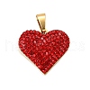 201 Stainless Steel Clay Pendants STAS-R166-02D-G-1