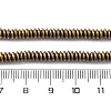 Electroplated Non-magnetic Hematite Beads Strands G-P571-B01-01B-4
