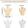 Unicraftale 40Pcs 2 Colors 304 Stainless Steel Charms STAS-UN0028-59-5