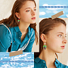 SUNNYCLUE 100Pcs 2 Colors Brass Clip-on Earring Findings KK-SC0004-16-5