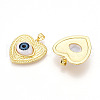 Brass Resin Pendants KK-T070-99-2