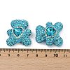 Handmade Polymer Clay Rhinestone Beads CLAY-NH0001-12D-3