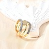 Brass Micro Pave Cubic Zirconia Cuff Rings RJEW-V007-05GP-2